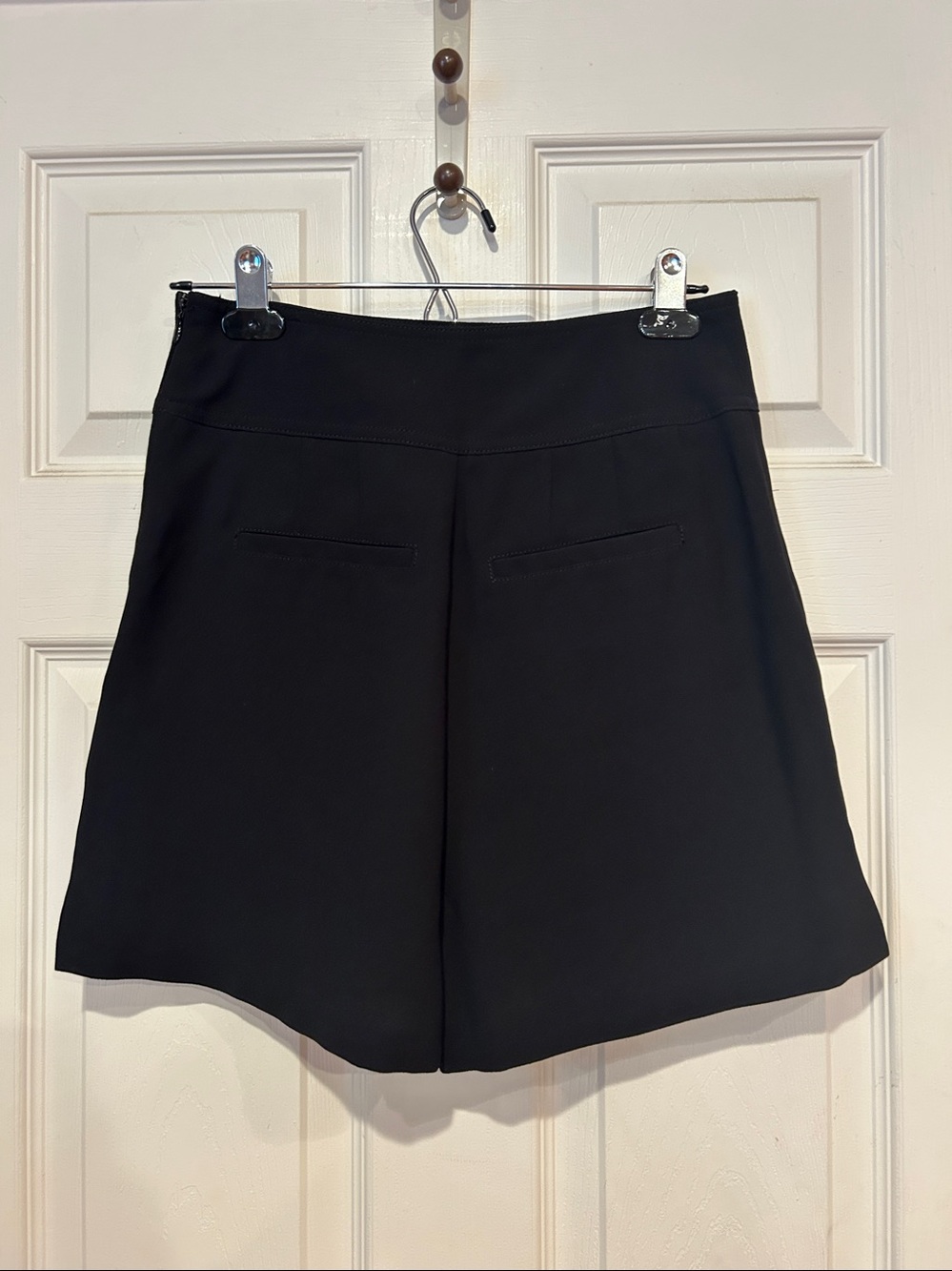 Anthropologie Black High-Rise Button-Front Shorts - Picture 3 of 4